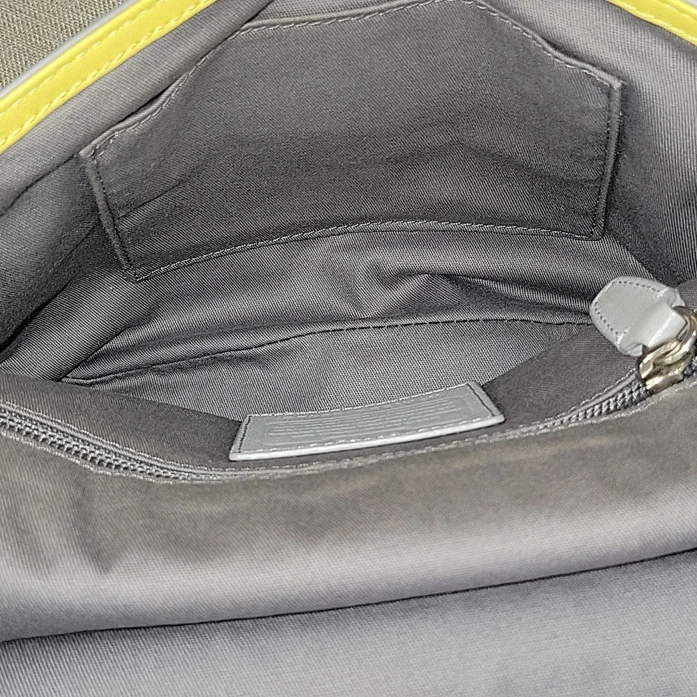 Coach Gray and Yellow Crossbody Bag - Picture 9 of 14
